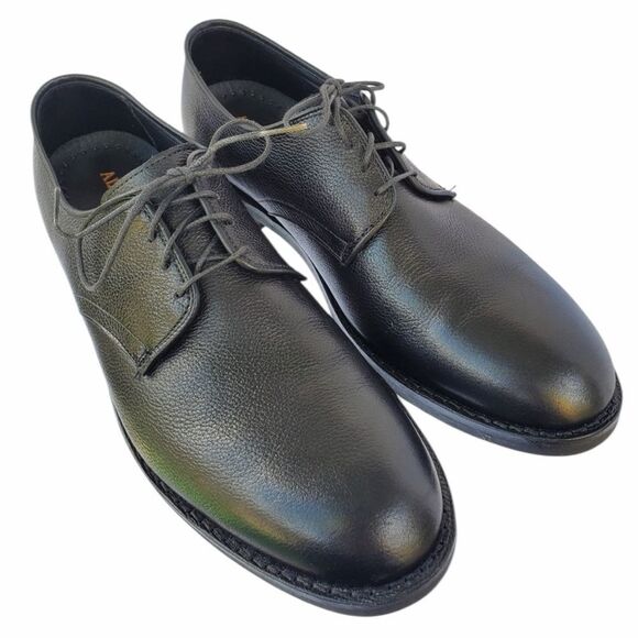 Allen Edmonds Nomad Derby Shoes Black Pebbled Leather Lace Up Plain Toe size 10B main image 10